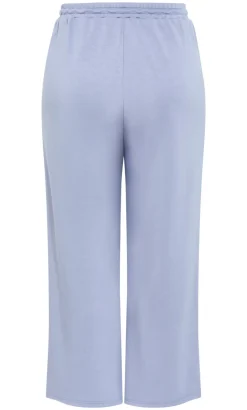 Mae Wide Leg Track Pant - dusty blue