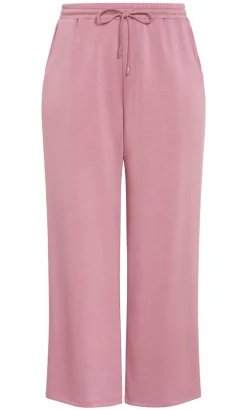 Mae Wide Leg Track Pant - dusty rose