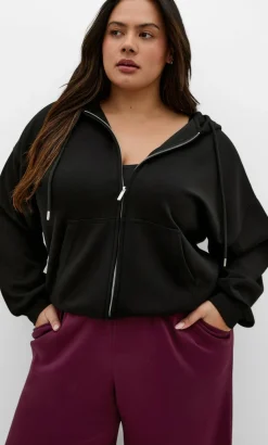 Mae Zip Hoodie - black
