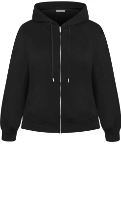 Mae Zip Hoodie - black