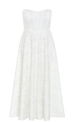 Magnetise Strapless Maxi Dress - ivory