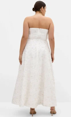 Magnetise Strapless Maxi Dress - ivory