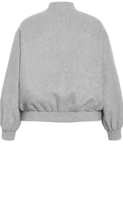 Mila Bomber Jacket - grey melange