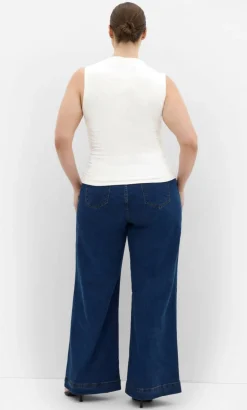 Milly Square Neck Tank - ivory