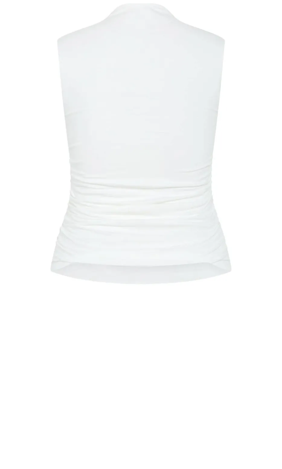 Milly Square Neck Tank - ivory