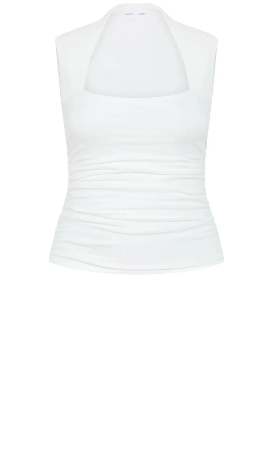 Milly Square Neck Tank - ivory