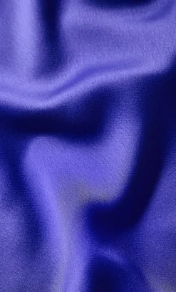 Miranda Satin Midi Skirt - royal purple