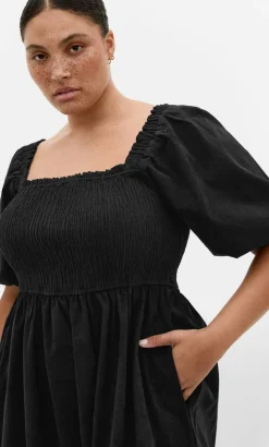 Molli Corduroy Midi Dress - black