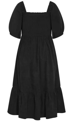 Molli Corduroy Midi Dress - black