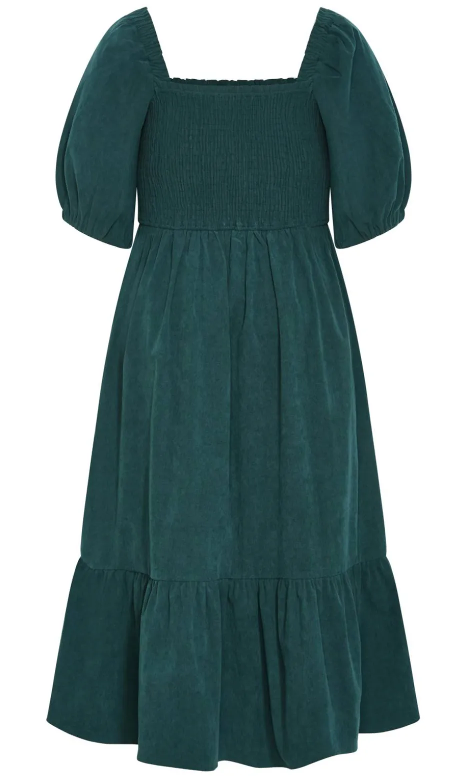 Molli Corduroy Midi Dress - emerald