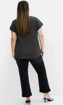 Moonlight Cuff Tee - black wash