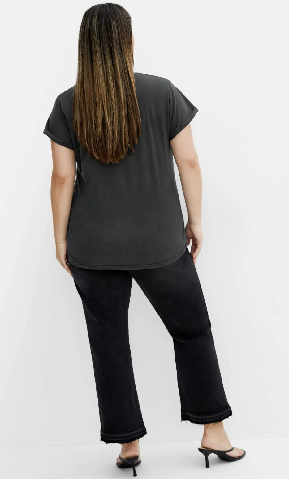 Moonlight Cuff Tee - black wash