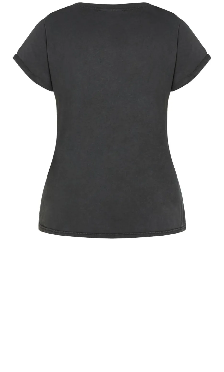 Moonlight Cuff Tee - black wash