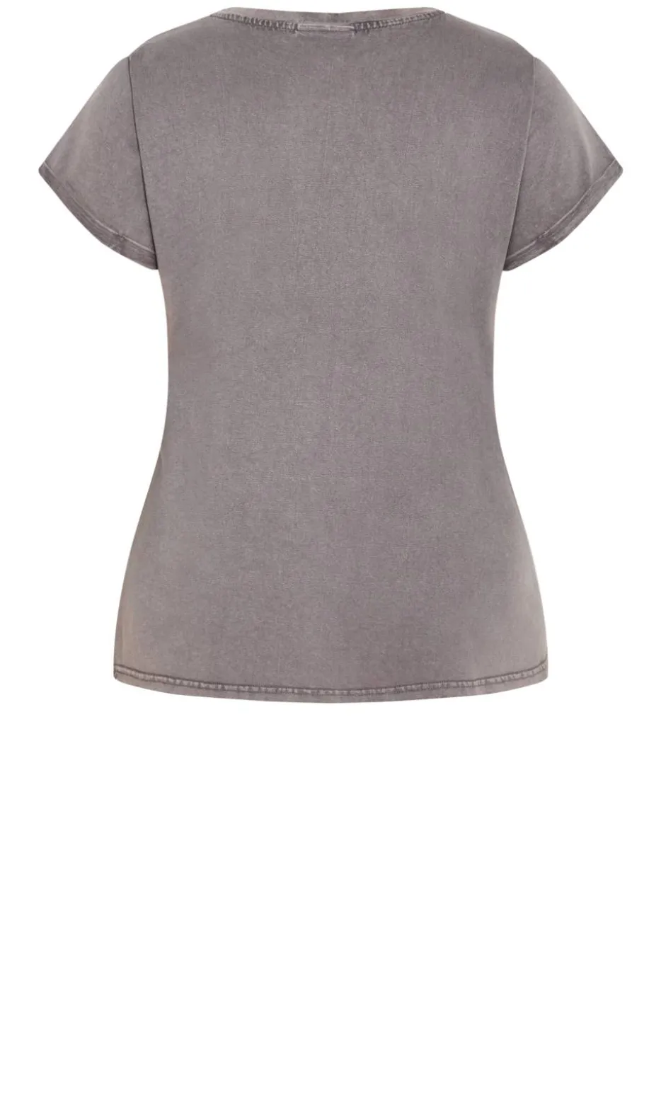 Moonlight Cuff Tee - grey wash