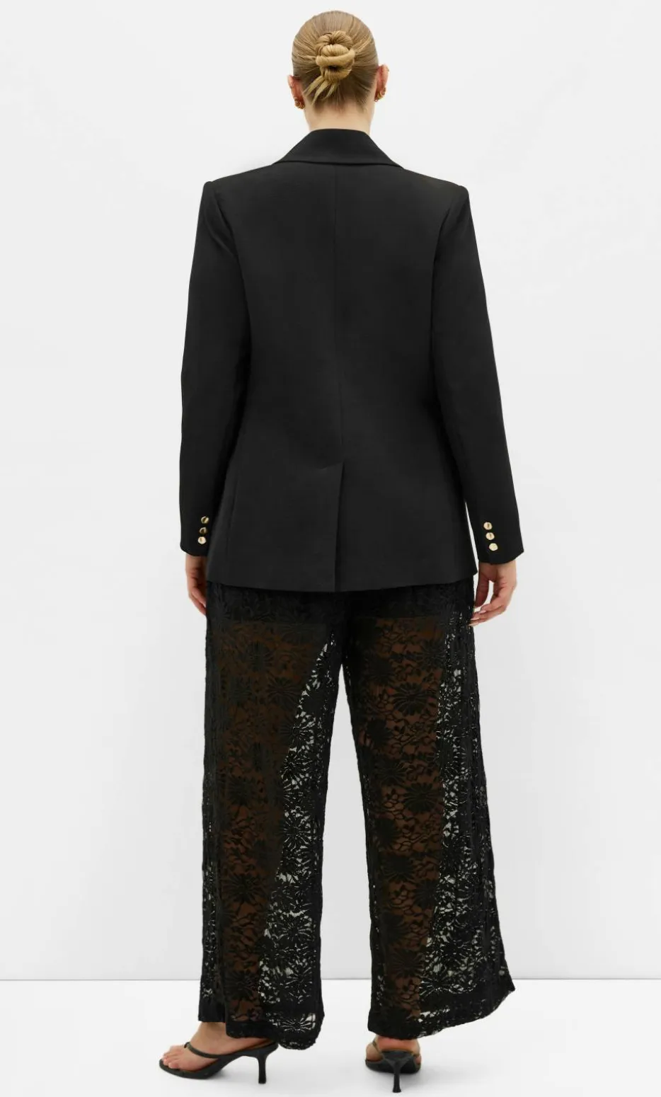 Nylah Lace Pant - black