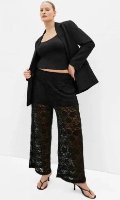 Nylah Lace Pant - black