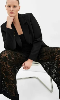 Nylah Lace Pant - black