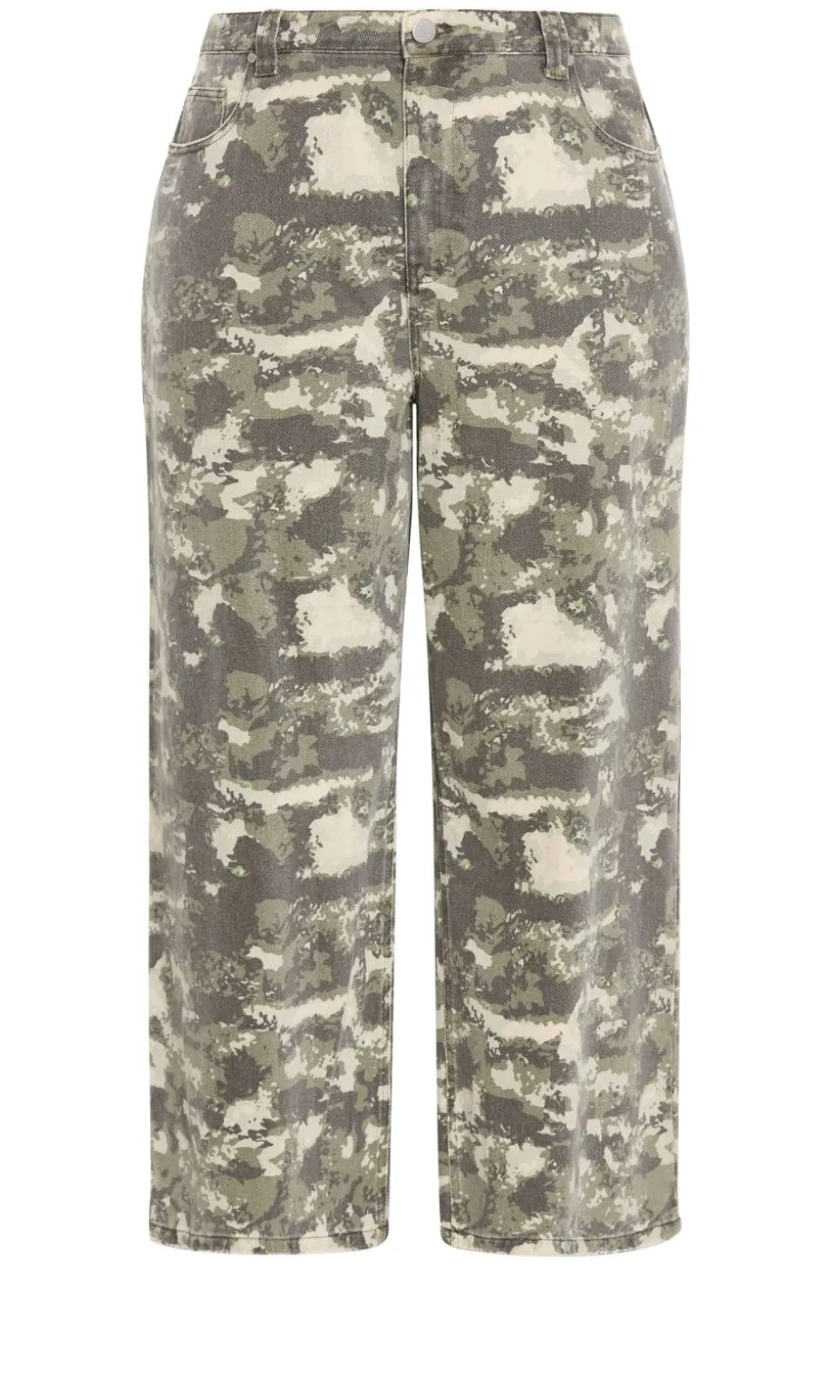 Olivia Camo Relaxed Cotton Jean - khaki wash