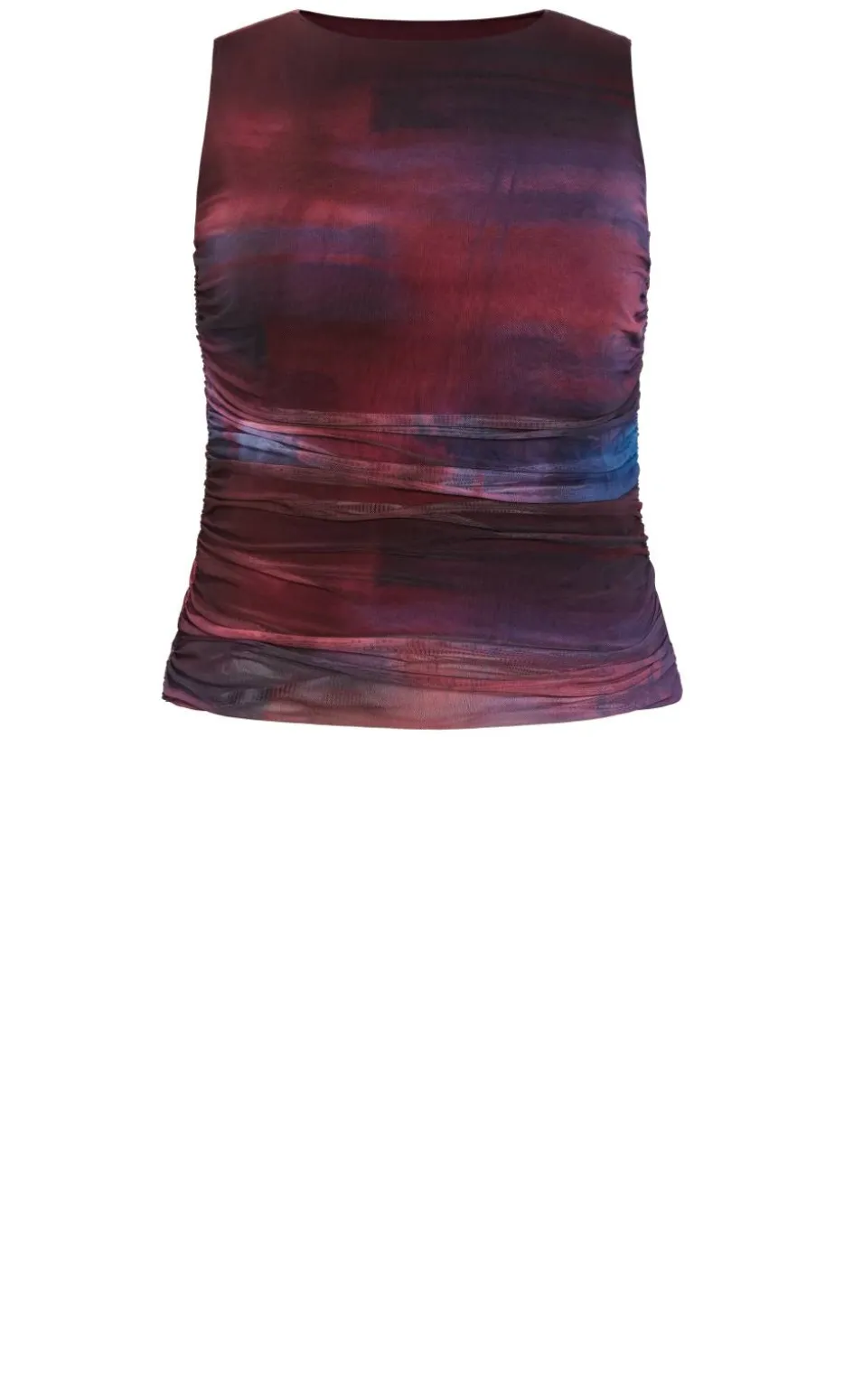 Olivia Ruched Top - berry