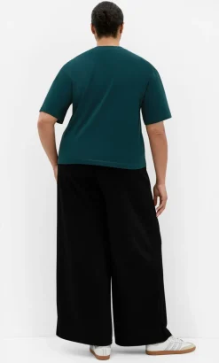 Oversized Crew Neck Tee - deep teal