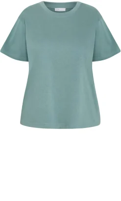 Oversized Crew Neck Tee - dusty sage