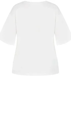 Oversized Matcha Print Tee - ivory