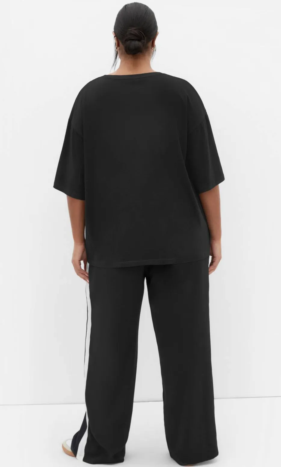 Oversized NY Tee - black
