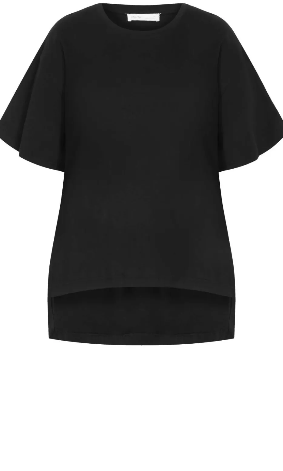 Oversized Split Tee - black