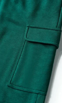 Paige Pocket Wide Leg Track Pant - varsity green