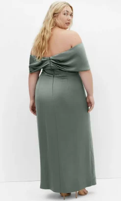 Paloma Off Shoulder Maxi Dress - sage