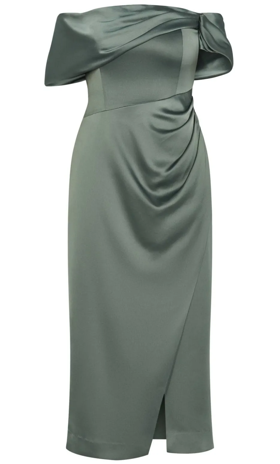 Paloma Off Shoulder Maxi Dress - sage