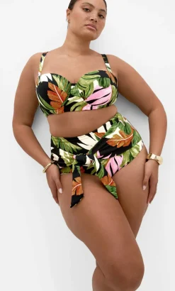 Paradiso Print Bikini Brief - black