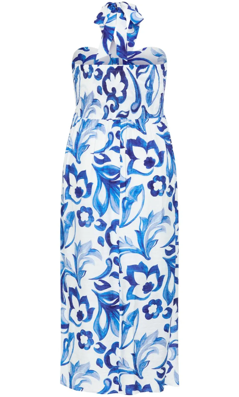 Peta Serene Print Maxi Dress - blue