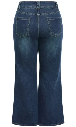 Pia Fit Bootleg Short Jean - dark wash