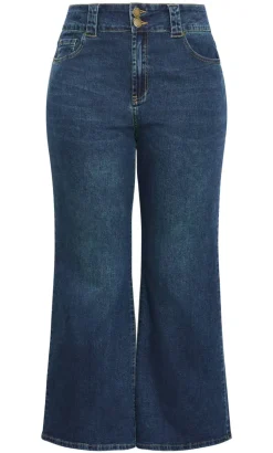 Pia Fit Bootleg Short Jean - dark wash
