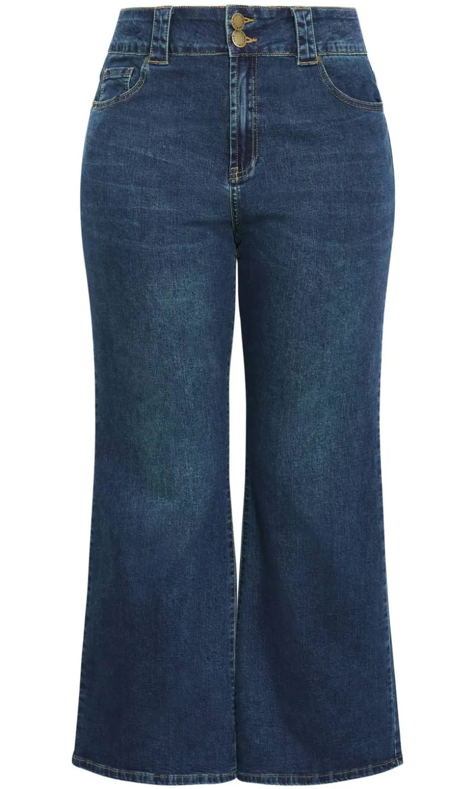 Pia Fit Bootleg Short Jean - dark wash