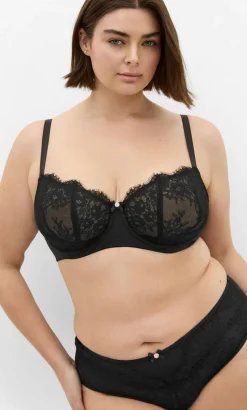 Poppy Hi Waist Cheeky Brief - black