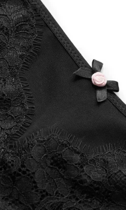 Poppy Hi Waist Cheeky Brief - black