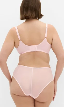 Poppy Hi Waist Cheeky Brief - pink icing