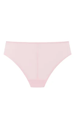 Poppy Hi Waist Cheeky Brief - pink icing