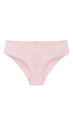 Poppy Hi Waist Cheeky Brief - pink icing