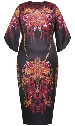 Priscilla Twist Tulip Maxi Dress - ruby