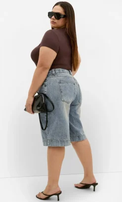 Relaxed Fit Jaz Denim Jort - vintage wash