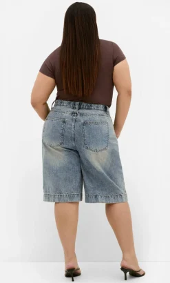 Relaxed Fit Jaz Denim Jort - vintage wash