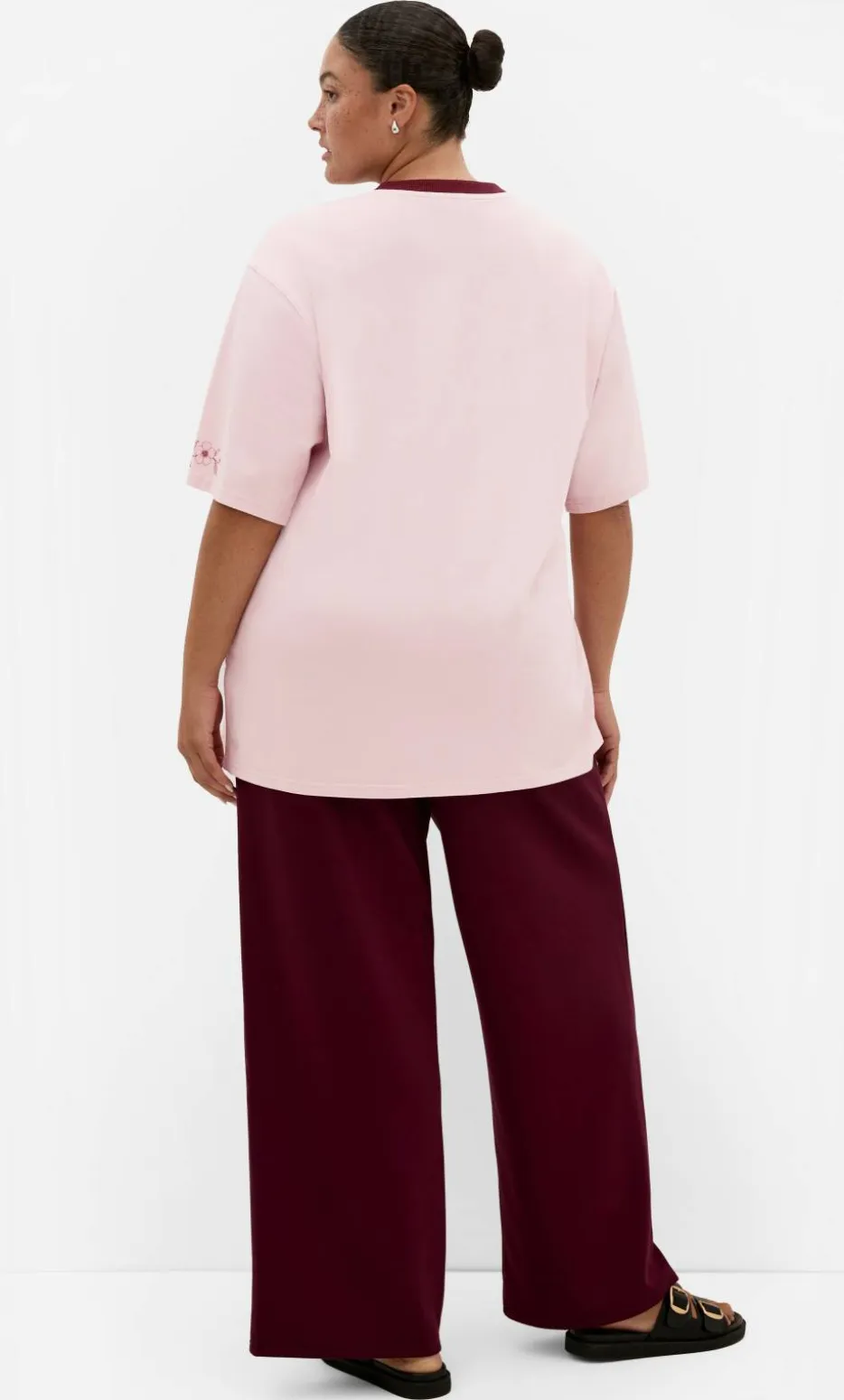Rodeo Oversized Cotton Tee - rose