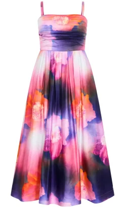 Rosalee Sleeveless Print Maxi Dress - indigo multi