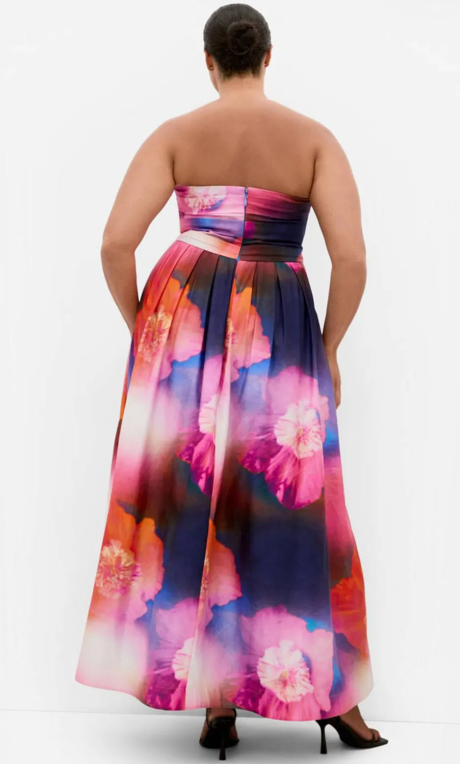 Rosalee Sleeveless Print Maxi Dress - indigo multi