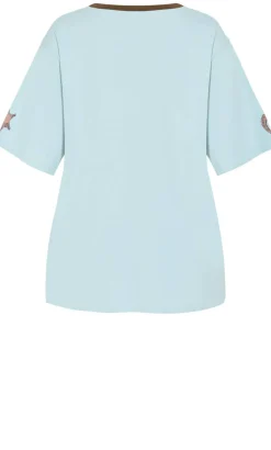 Run Free Oversized Cotton Tee - peppermint