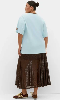 Run Free Oversized Cotton Tee - peppermint