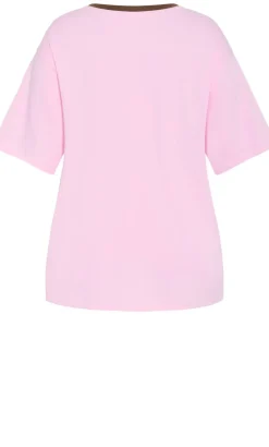 Run Free Oversized Cotton Tee - pink